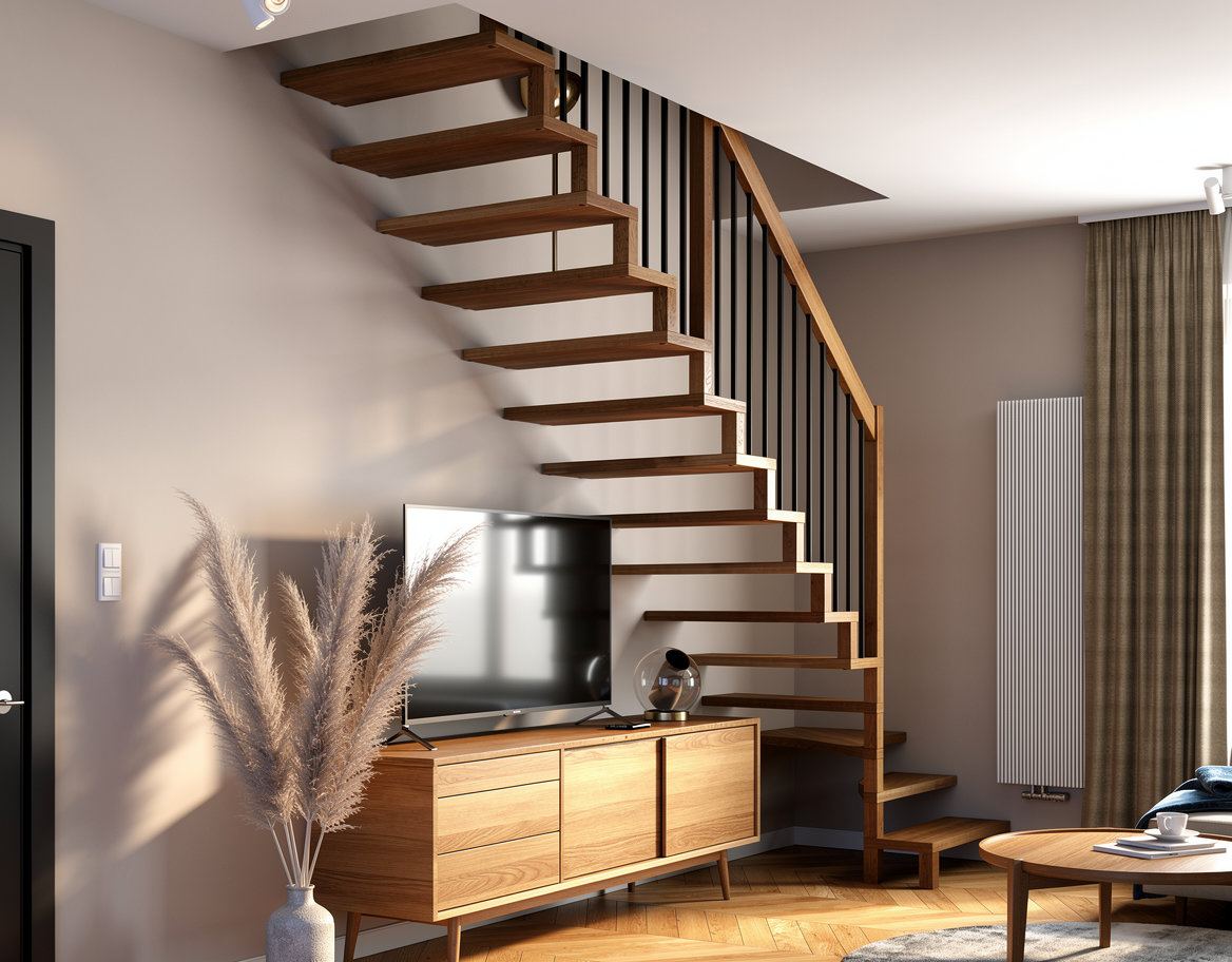 Schody Linea — realizacja