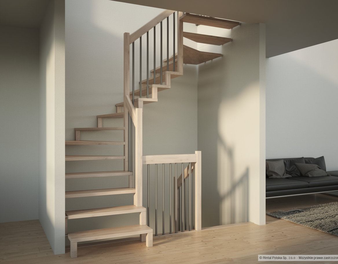 Schody Linea — realizacja