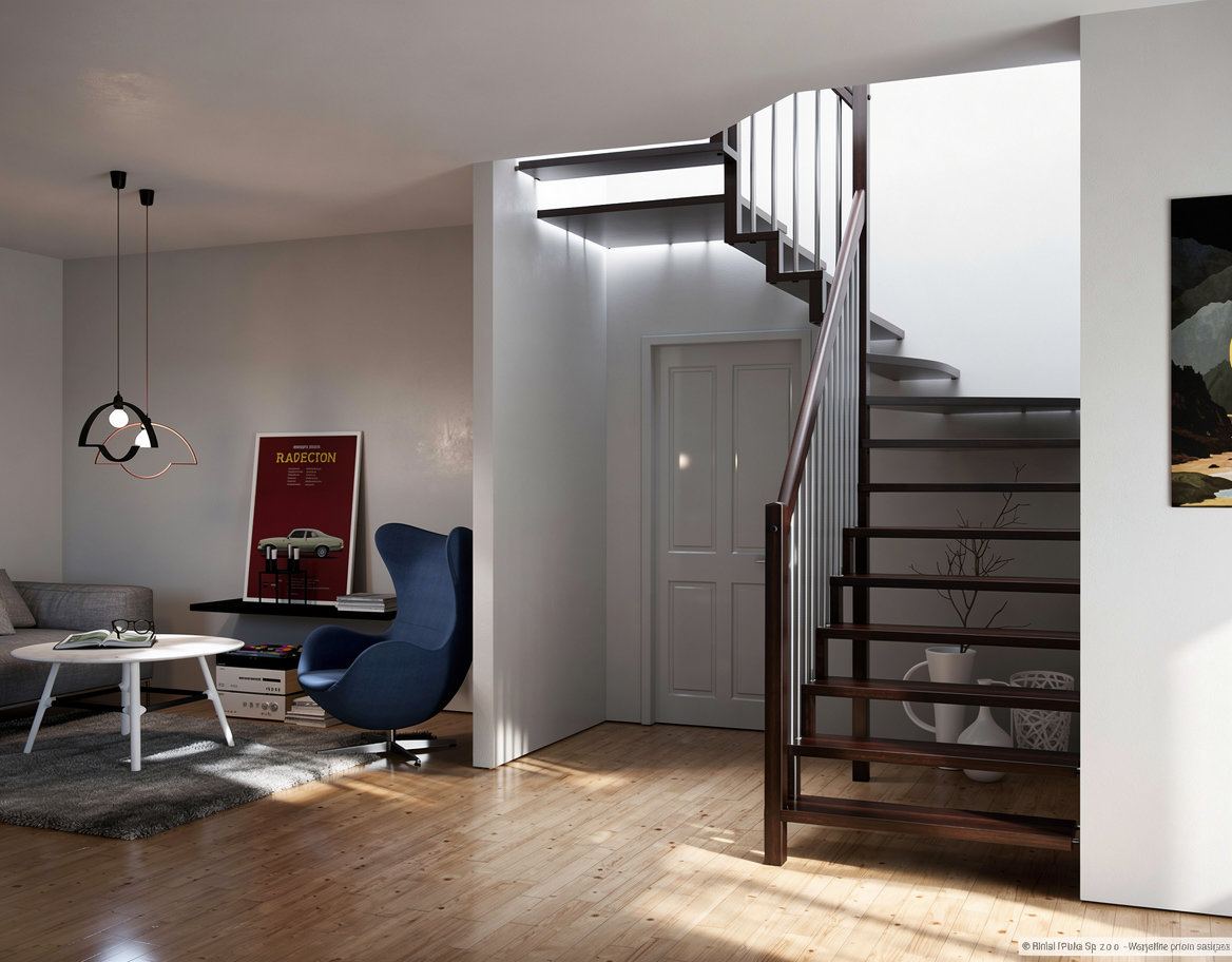 Schody Linea — realizacja